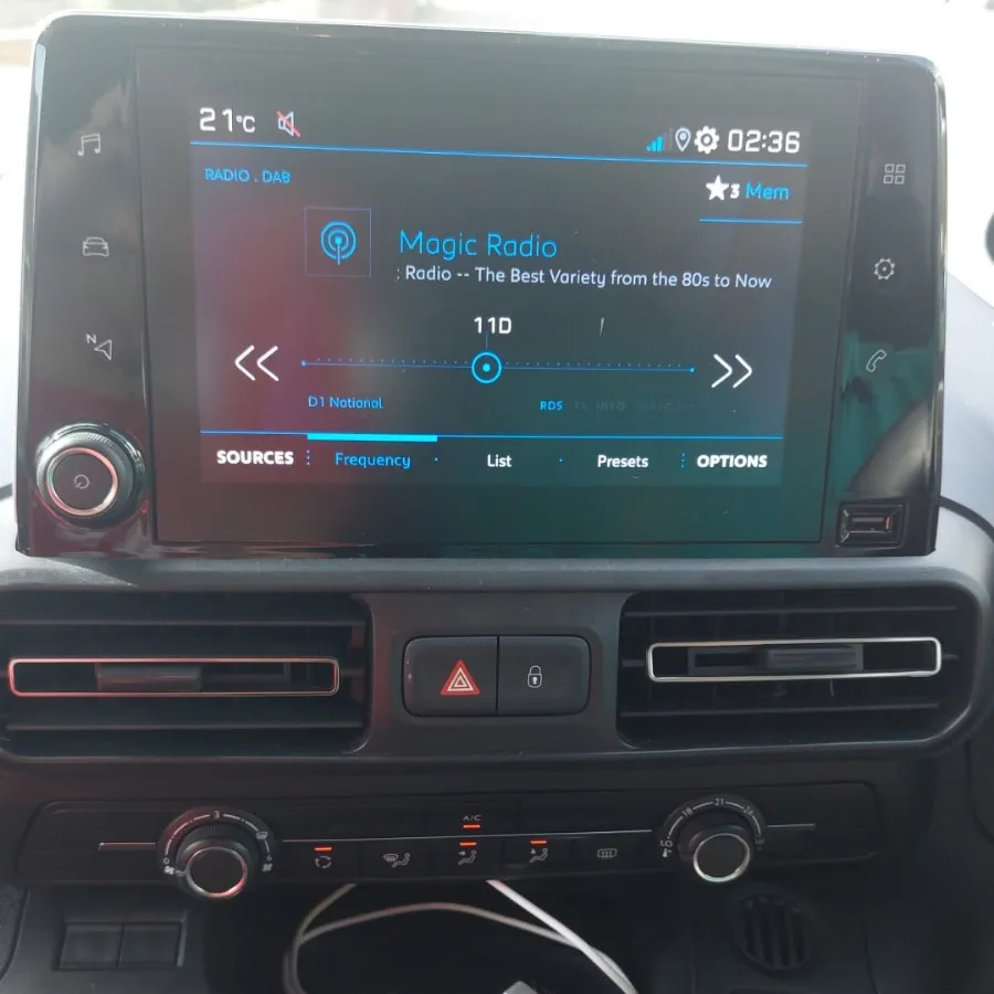 Peugeot Rifter Reverse Camera